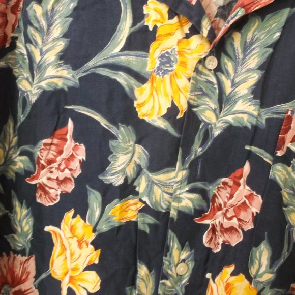 Vtg Tommy Hilfiger Aloha Hawaiian Shirt XL Rayon - Picture 2 of 4